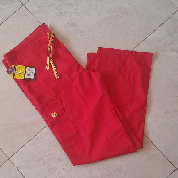 Red Scrub Pants - Picture 2 of 5